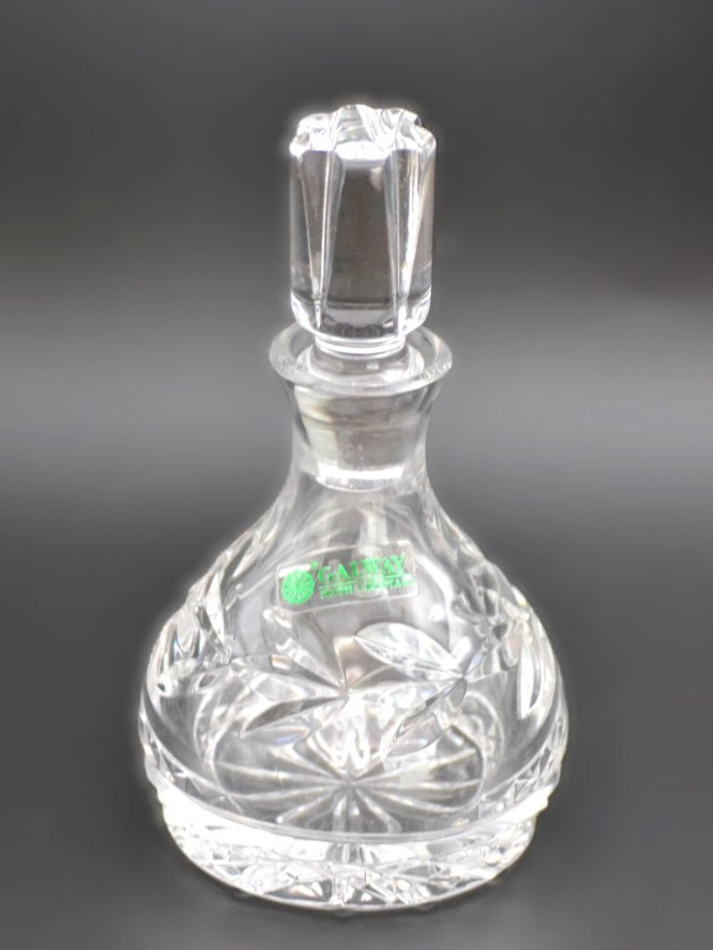 Galway Irish Cut Crystal Perfume Bottle  Vanity Decor